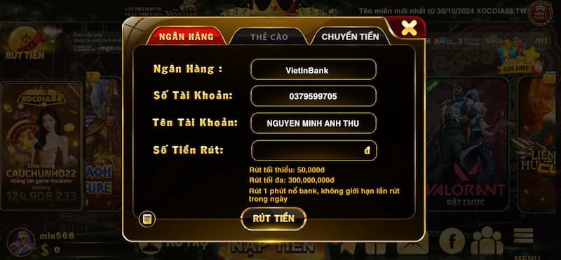 Cược thắng nổ hũ Xocdia88 